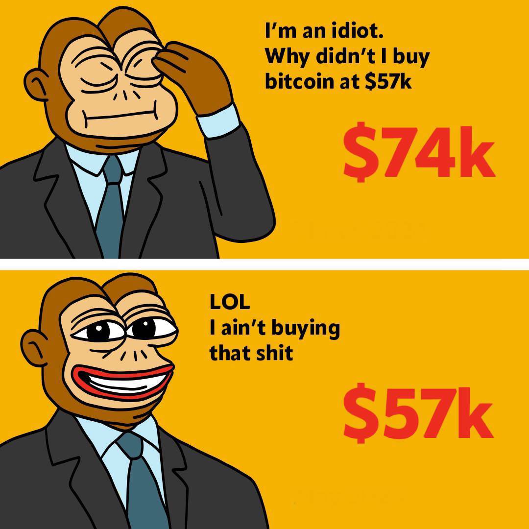 ponkehq's tweet photo. They never learn #Bitcoin $PONKE https://t.co/SDaLdqWEyl