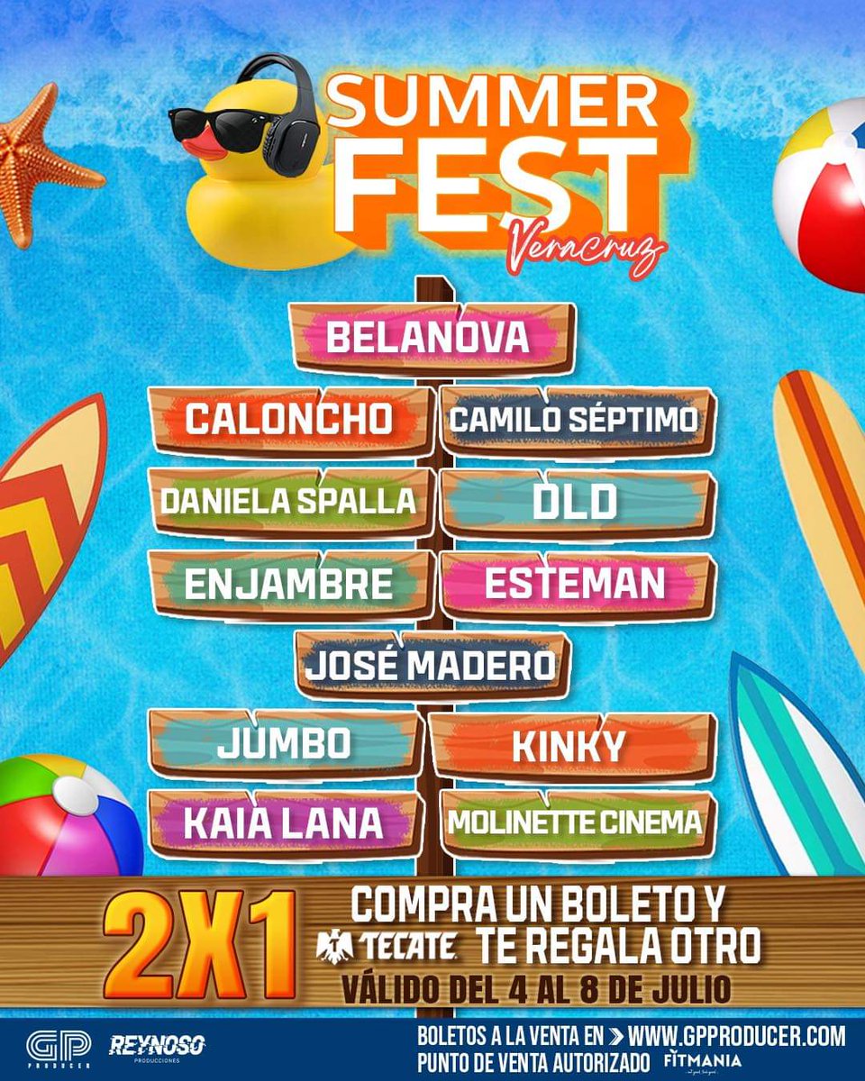 ConciertosMasMX's tweet photo. Summer Fest Veracruz 2024

@danielaspalla @Belanova @jose_madero @estemanmusic @enjambremx @elcaloncho

Sabado 27 de Julio | Terrenos ganadera Ylang Ylang
 - Boletos 2 X 1 -
Boletos Via: https://t.co/3VEXytfokH

⚠️ Únete A Nuestro Chat: https://t.co/hWrhIZxnTD

 #FCYMMX #Veracruz https://t.co/4pzMtTFk48