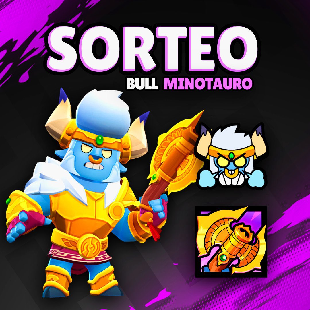 🎁SORTEO SKIN BULL MINOTAURO🎁

Requisitos:

✔︎ Seguirme <a href="/SHELBI_CLASH/">SHELBI</a>💪
✔︎ Like y RT❤️🔄
✔︎ Seguirme en Facebook: facebook.com/profile.php?id…

⚠️Recuerda usar el código SHELBI para tener más oportunidades de ganar✅

Termina en 5 días🍀

#BrawlStars #MinotaurBullGiveaway