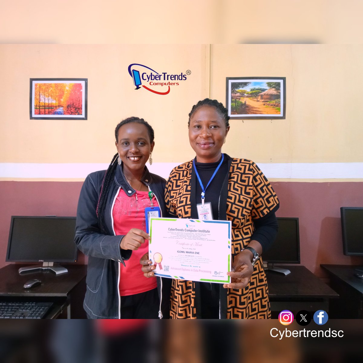 cybertrendsc's tweet photo. Congratulations on your graduation Techie Igomu Maria Ene (Mrs). Your hard work and dedication in the tech field have truly paid off. I’m excited to see where your skills and passion will take you next. Here’s to a bright and successful future!

Best wishes from all of us. https://t.co/2ElwkB0cn3