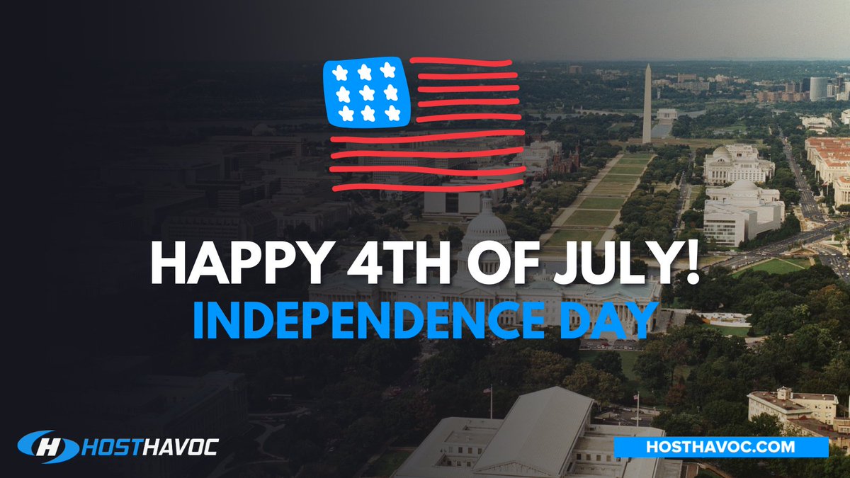 HostHavoc's tweet image. To our American friends - Happy 4th of July!
Wishing everyone a safe Independence Day.
🇨🇦🤝🇺🇸