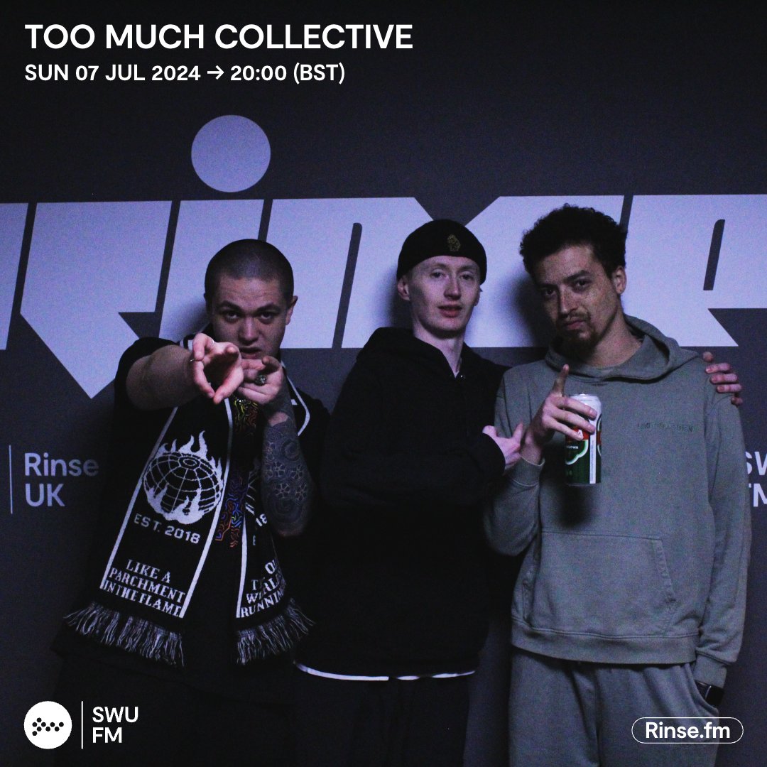 SWUFM's tweet photo. Live it's: Too Much Collective

The Too Much Collective gang back for another monthly dose of sunday evening bassweight.

@TooMuchBristol

https://t.co/9qQgg0Q8Qq 103.7FM &amp; DAB #SWUFM https://t.co/eJEMs1qQSG