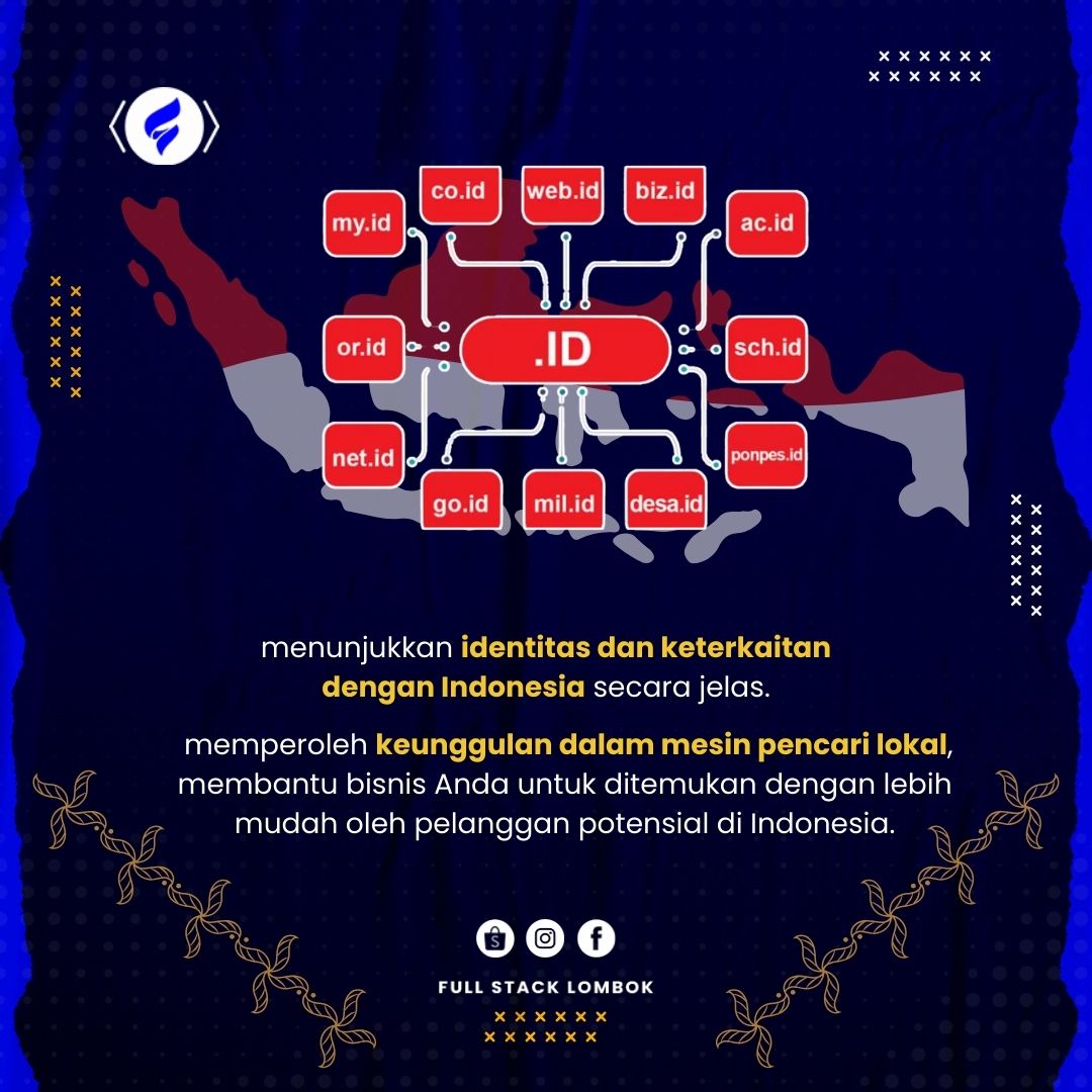 fullstacklomb0k's tweet image. Memilih domain .id penting untuk bisnis lokal karena menunjukkan identitas Indonesia, meningkatkan kepercayaan pengunjung, dan visibilitas merek di kalangan konsumen lokal. Ini juga membantu SEO lokal.

 #BisnisLokal #DomainID #VisibilitasLokal #KepercayaanMerek #PengunjungSitus
