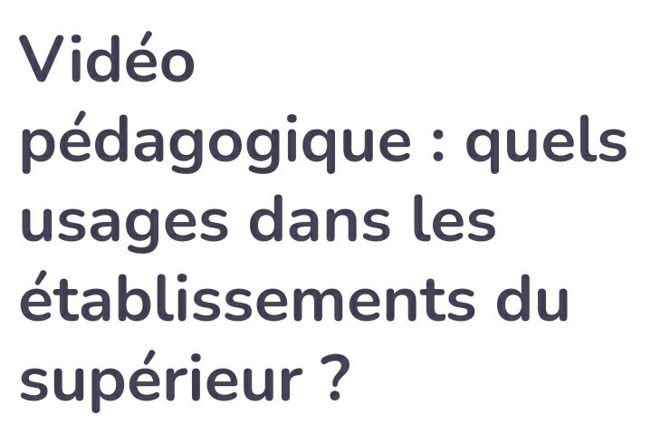 Gérald Tirot (@tirotg) on Twitter photo La #vidéo pédagogique est désormais au cœur des pratiques éducatives dans l’#enseignement supérieur. Quels sont ses usages et ses atouts, pour les #enseignants comme pour les #étudiants ?
<a href="/celineqj/">Céline Joiron</a> <a href="/jmcognet/">Jean-Marie Cognet</a> <a href="/GilbertAzoulay/">Gilbert Azoulay</a> <a href="/ubicast_video/">UbiCast</a> <a href="/CampusMatin/">Campus Matin</a>
campusmatin.com/webinaires/cam… La #vidéo pédagogique est désormais au cœur des pratiques éducatives dans l’#enseignement supérieur. Quels sont ses usages et ses atouts, pour les #enseignants comme pour les #étudiants ?
<a href="/celineqj/">Céline Joiron</a> <a href="/jmcognet/">Jean-Marie Cognet</a> <a href="/GilbertAzoulay/">Gilbert Azoulay</a> <a href="/ubicast_video/">UbiCast</a> <a href="/CampusMatin/">Campus Matin</a>
campusmatin.com/webinaires/cam…