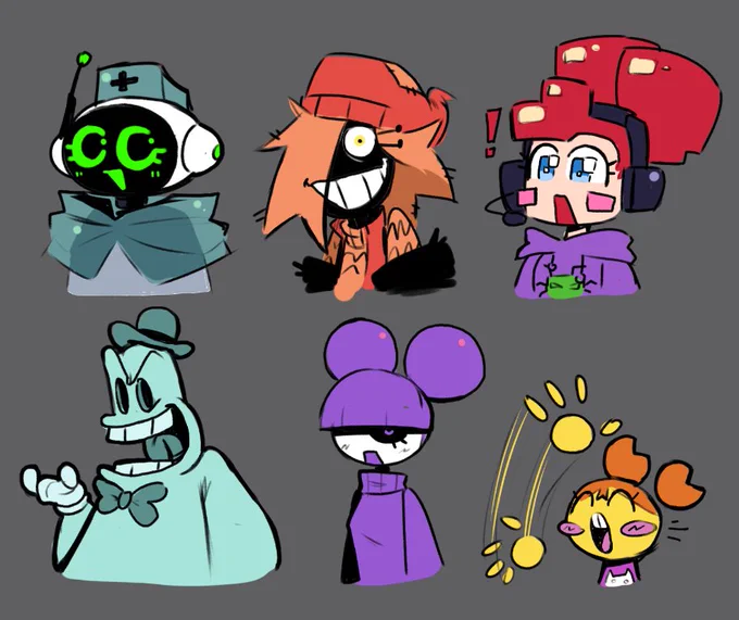 doodled a few ocs of mine