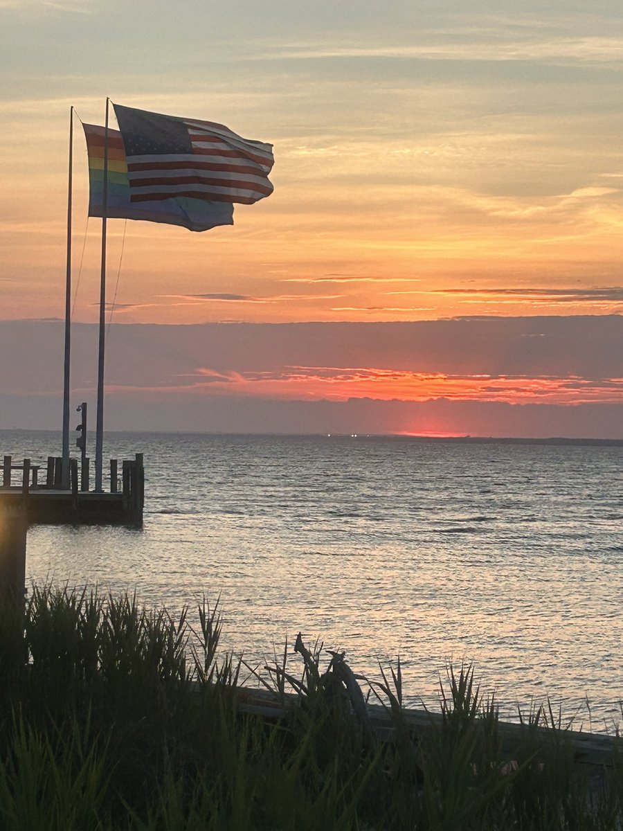 What so proudly we hailed. #flag #IndependenceDay #fireisland #lgbt #rainbowflag #cherrygrove #4thJuly #4thofJuly #gaypride #gayUSA #gayamerican #USA #starsandstripes