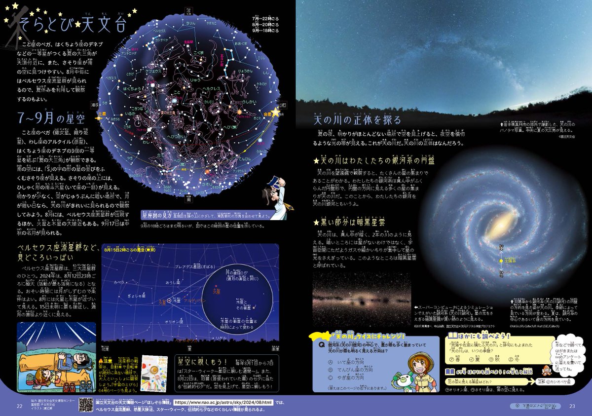 今年の #七夕 は天の川が見えるかな？🎋✨
『#宇宙のとびら』68号〈そらとび天文台〉は
「天の川の正体を探る！｣天の川特集です🌌

★天の川の正体は...！ぜひご覧ください！⭐️
edu.jaxa.jp/contents/sorat…
 
★ご感想お待ちしてます！
※回答にはGoogleアカウントが必要です。
docs.google.com/forms/d/e/1FAI…