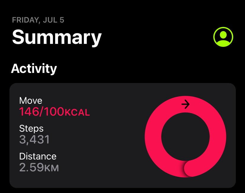 closed a ring today 🌟🚶‍♀️