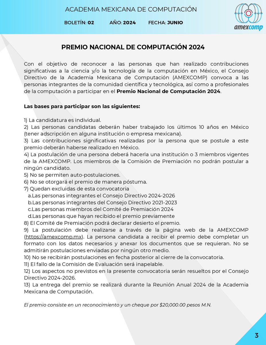 Academia Mexicana de Computación tweet media