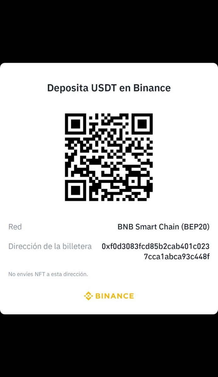 gonates's tweet photo. Para aquellas personas que deseen colaborar con la operación para mí madre @EdelNu con USDT, les comparto mí dirección de #Binance 0xf0d3083fcd85b2cab401c0237cca1abca93c448f

¡Gracias! https://t.co/dHwW6U8Xj6 https://t.co/V6gqdJH0Zj