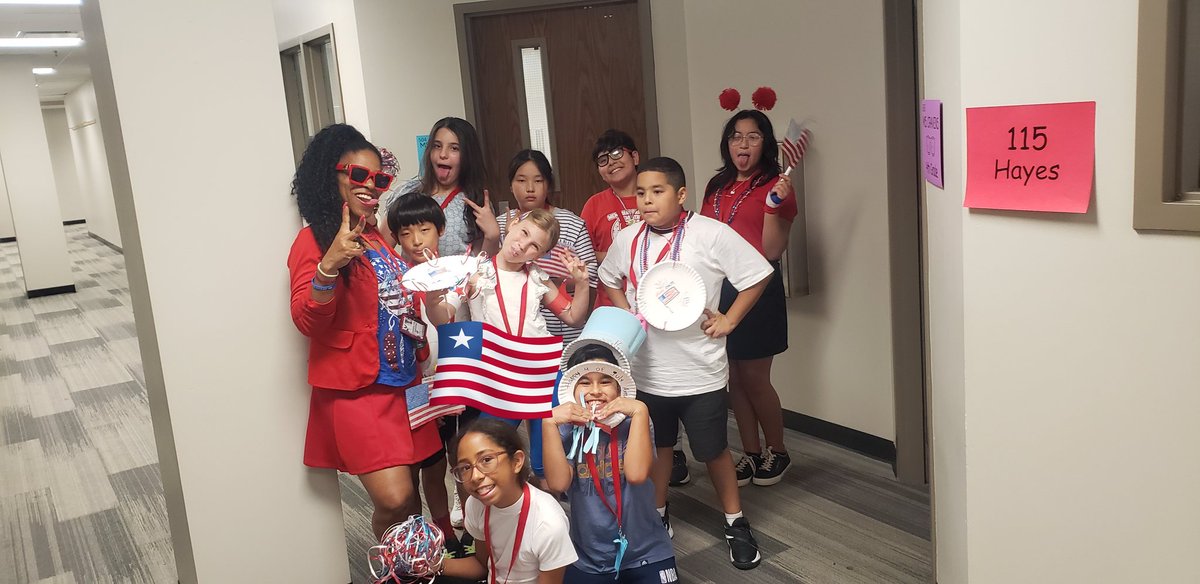 I am blessed to have had the opportunity to teach students from Arabia, Colombia, Japan, Korea, Portugal, Russia, Thailand, &amp; Venezuela this Summer. They worked so hard learning English. The last day of KSAT was perfect! We had a great time celebrating freedom. #4thofJuly ❤🤍💙