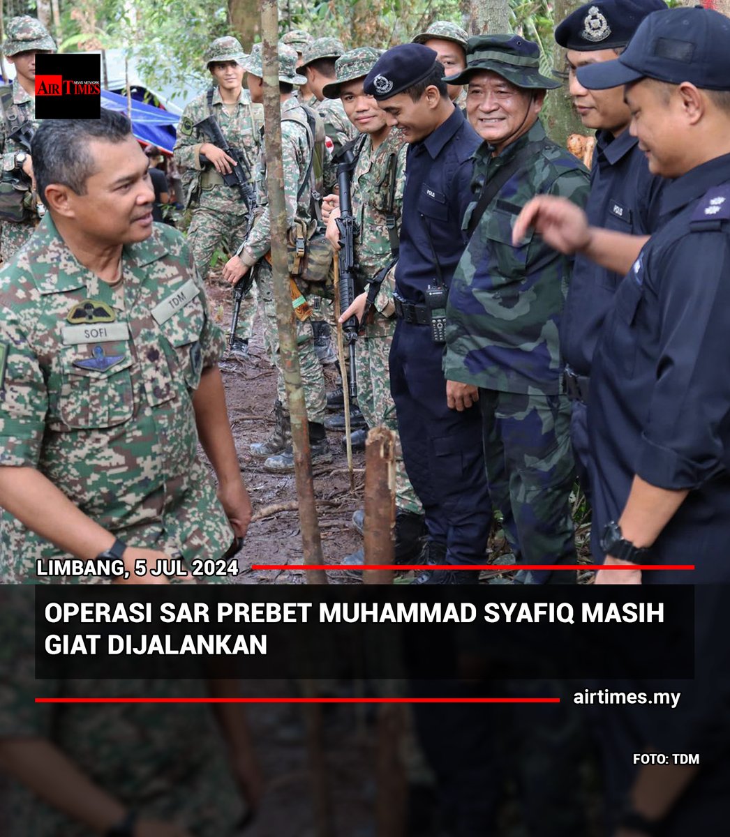 TheAirTimes's tweet photo. Operasi SAR anggota tentera 7 RS itu turut disertai oleh Angkatan Bersenjata Diraja Brunei (ABDB).
@TenteraDarat @PDRMsia @tudm_rasmi 
#TDM #hilang #operasi #ABDB #TDM #Sarawak #airtimes 
https://t.co/jTAm30iCLN https://t.co/KD0BT0YDOU