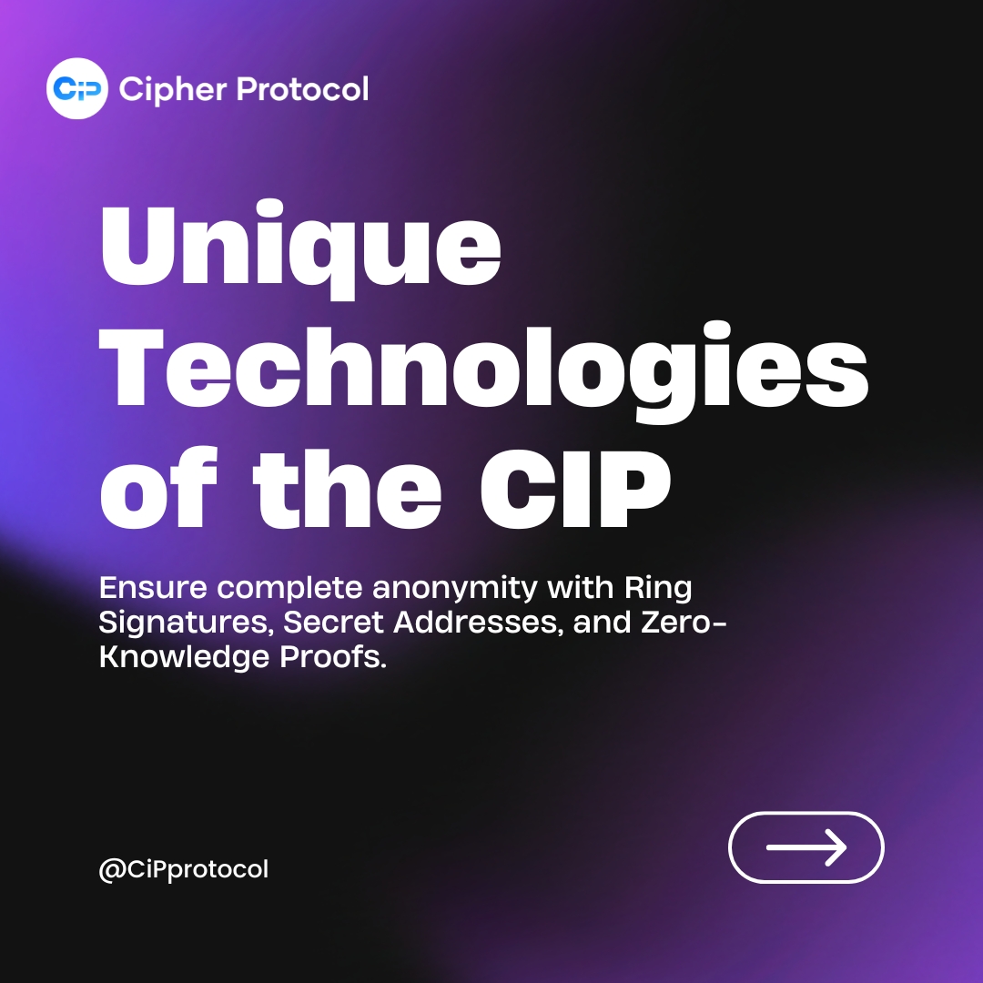 CiPprotocol's tweet image. Secure your transactions with CIP! 
Anonymous and cryptographic security. 
#FinancialPrivacy #Crypto