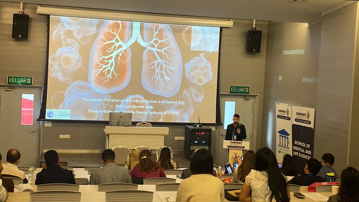 Kamal Dua (@kam_dua) on Twitter photo Excellent presentation by <a href="/Tamamelsherkawi/">Tammam El sherkawi</a> exploring #18-ß-Glycyrrhetinic Acid #nanoparticles in alleviating COPD at 2024 Postgraduate Symposium at <a href="/SMLS_SunU/">School of Medical and Life Sciences, SunwayU</a> <a href="/SunwayU/">Sunway University</a> <a href="/DrKeshavRajPau1/">Keshav Raj Paudel</a> <a href="/sofiakokkinis/">Sofia Kokkinis</a> <a href="/AHaysomMcDowell/">Adam Haysom-McDowell</a> <a href="/Fettinasi/">Gabriele De Rubis</a> <a href="/UTS_GSH/">UTS Graduate School of Health</a> <a href="/UTS_Health/">UTS Health</a> <a href="/UTSARCCIM/">ARCCIM</a> Excellent presentation by <a href="/Tamamelsherkawi/">Tammam El sherkawi</a> exploring #18-ß-Glycyrrhetinic Acid #nanoparticles in alleviating COPD at 2024 Postgraduate Symposium at <a href="/SMLS_SunU/">School of Medical and Life Sciences, SunwayU</a> <a href="/SunwayU/">Sunway University</a> <a href="/DrKeshavRajPau1/">Keshav Raj Paudel</a> <a href="/sofiakokkinis/">Sofia Kokkinis</a> <a href="/AHaysomMcDowell/">Adam Haysom-McDowell</a> <a href="/Fettinasi/">Gabriele De Rubis</a> <a href="/UTS_GSH/">UTS Graduate School of Health</a> <a href="/UTS_Health/">UTS Health</a> <a href="/UTSARCCIM/">ARCCIM</a>
