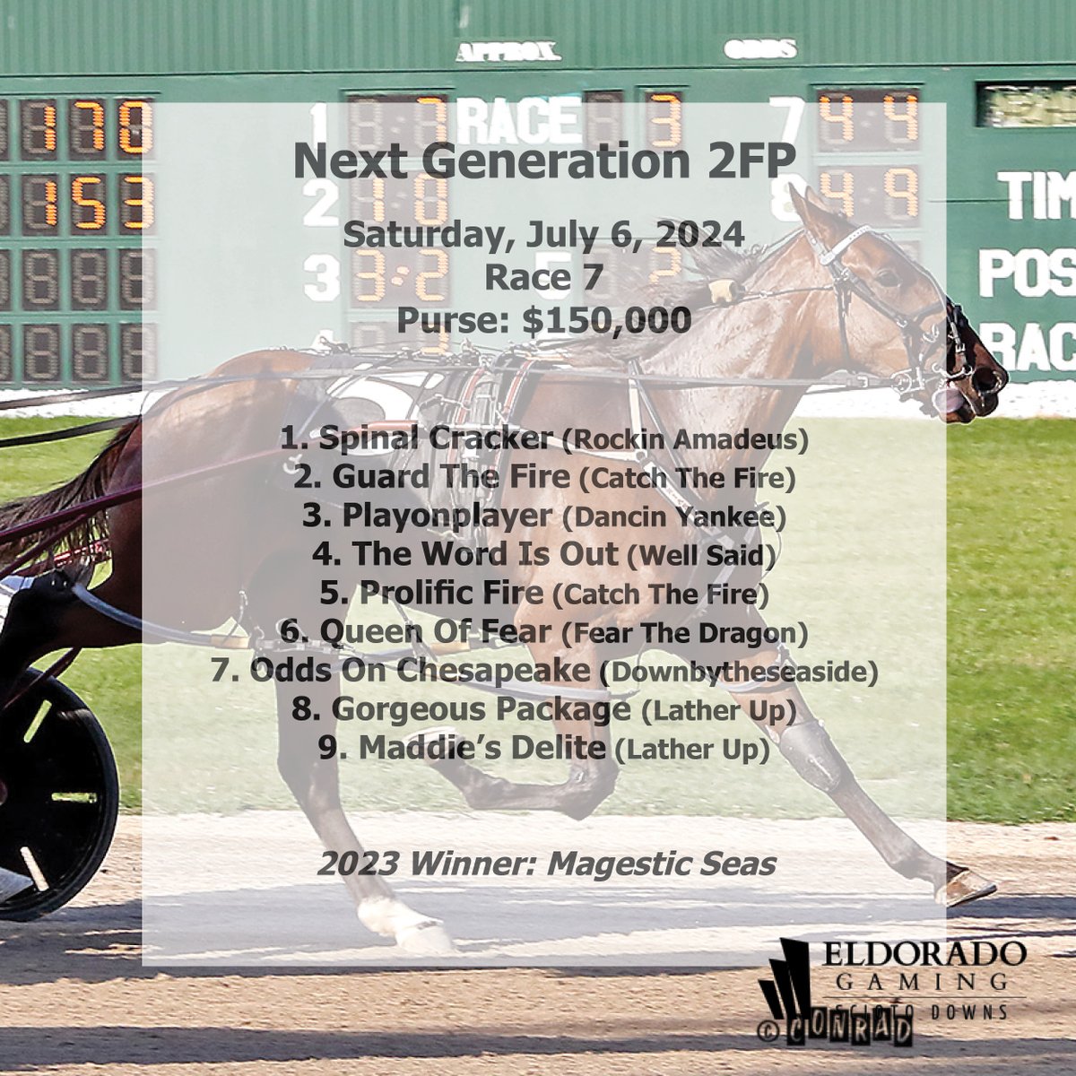 SciotoRacing's tweet photo. Thanks everyone who came out today for our 4th of July card and to those that watched and wagered online! We're looking forward to #ScDNextGen night on Saturday. Here are the filly fields! https://t.co/G5nvzJs2MU