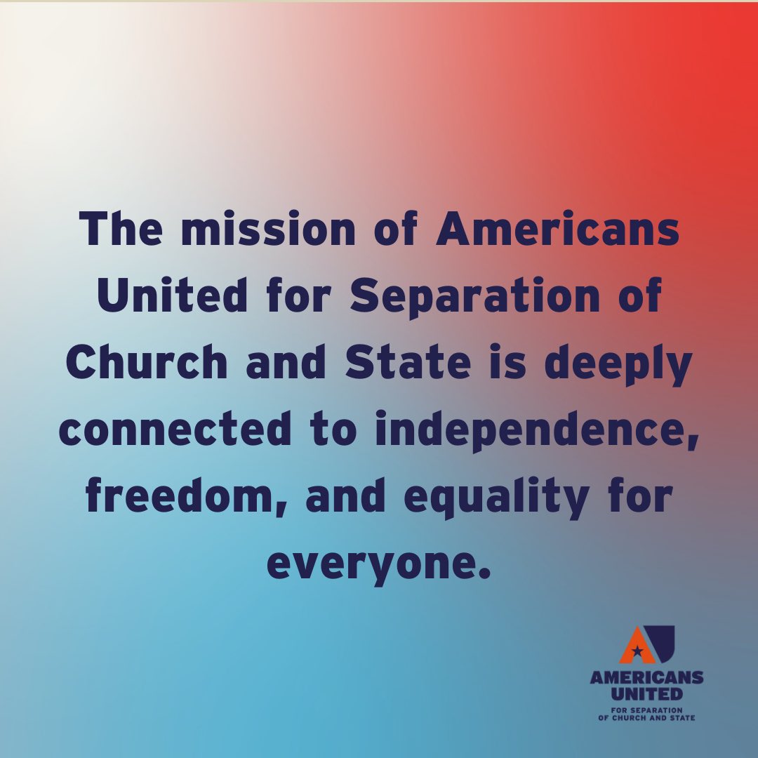 americansunited's tweet image. AU celebrates Independence Day! 🇺🇸

#FreedomWithoutFavor #EqualityWithoutException #IndependenceDay