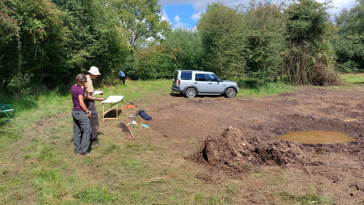 norfolkponds's tweet photo. The story of a Norfolk #ghostpingo - an ancient #pond lost to deliberate infilling decades ago. There are now 20 wetland plant species in the resurrected pond after just 10 months & it is beautiful. What a team!!! @uclponds @hburningham @tim_holt_wilson @carlsayerUCL @NorfolkWT https://t.co/OVI9MK4Ff0