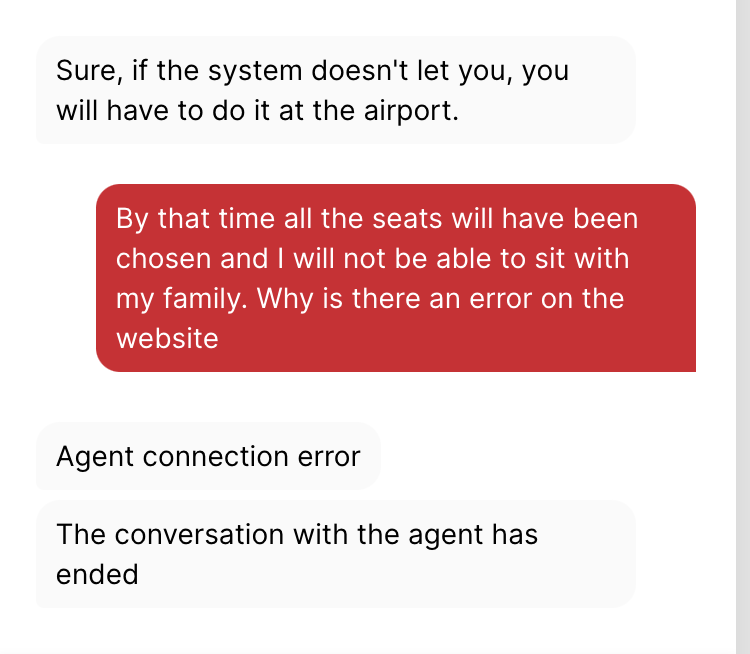 jonfurse's tweet photo. @Iberia_en trying to choose seats for our flight after an email invitation by Iberia to do so, but the site always errors. Enquired with customer services but the service was poor - it seems they can't (or don't want to) help. Is there something wrong with your site? https://t.co/IIadXD0DEE