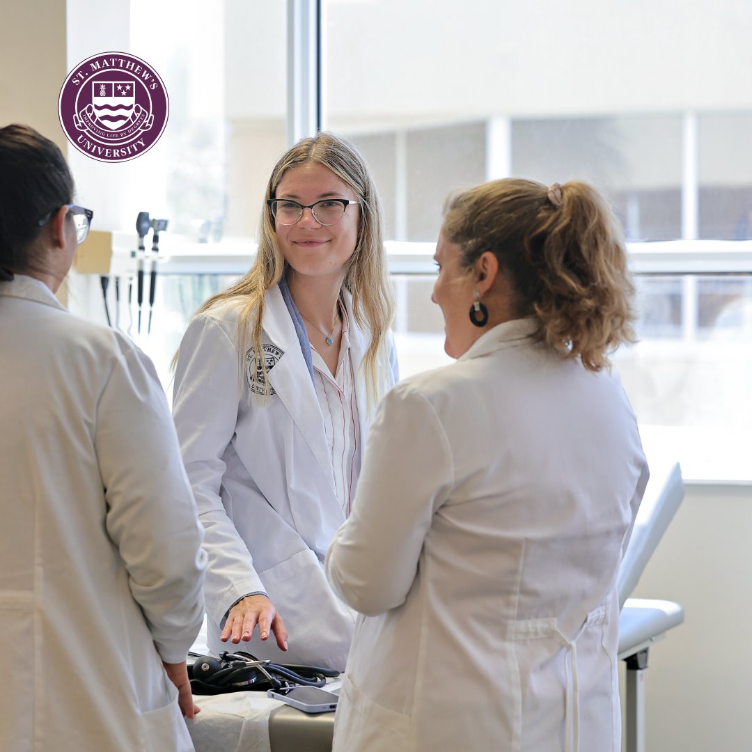 StMatthewsU's tweet photo. We are incredibly proud of our #SMU medical students. Your dedication and hard work inspire us daily.
 
What advice do you have for new #MedStudents just starting out? Share your thoughts in the comments!
 
#StMatthewsUniversity #SMUMed #PreMed #CaribbeanMedSchool #FutureDoctor https://t.co/5cHgK8KIU6