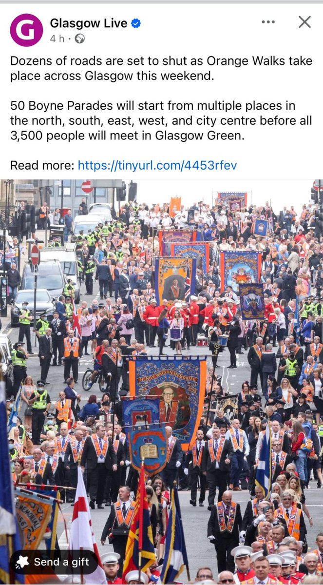 MichaelCeltic18's tweet photo. Why do we still have to endure these sick anti Catholic parades of bigotry in this country 🏴󠁧󠁢󠁳󠁣󠁴󠁿 Scotlands shame🏴󠁧󠁢󠁳󠁣󠁴󠁿 https://t.co/uKmMJEu9Ah