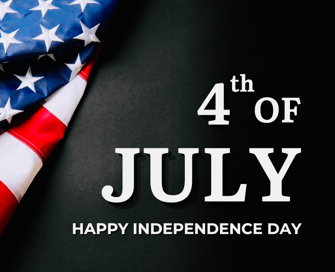 Wishing you a wonderful Independence Day. Here is to 248 years of freedom and prosperity 💥.