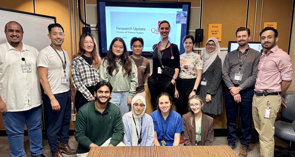 An amazing evening of learning at the Division of Thoracic Surgery Quarterly Research Meeting! Thrilled to get to collaborate with outstanding experts in this field to work on improving the wellness curriculum for surgical residents! <a href="/QueensGenSurg/">Queen's General Surgery</a>