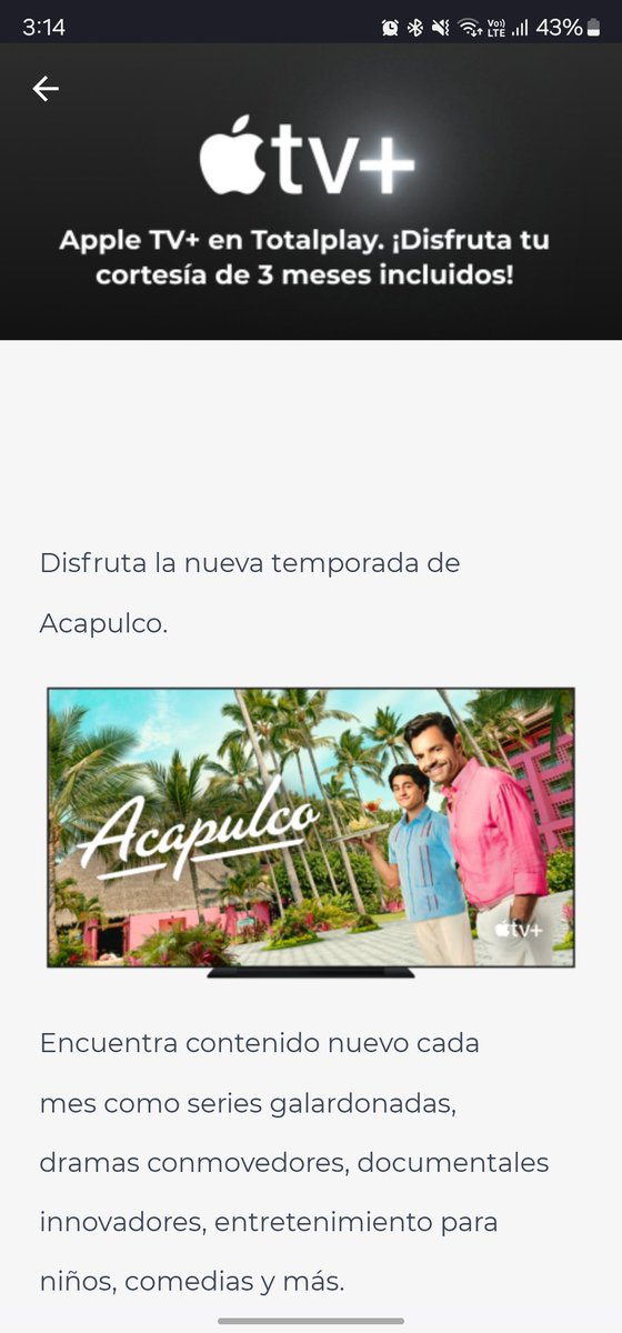 Fernand_Mor's tweet photo. @totalplaymx Solo me aparecen 3 meses @totalplaymx https://t.co/sIe30K9GK4