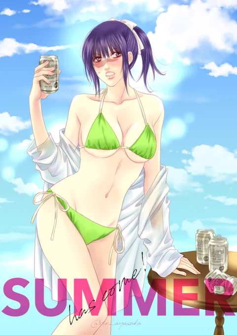 今日はビキニスタイルの日なんだって!
なので2年くらい前に描いたビキニ🎵姫。
#五歌 