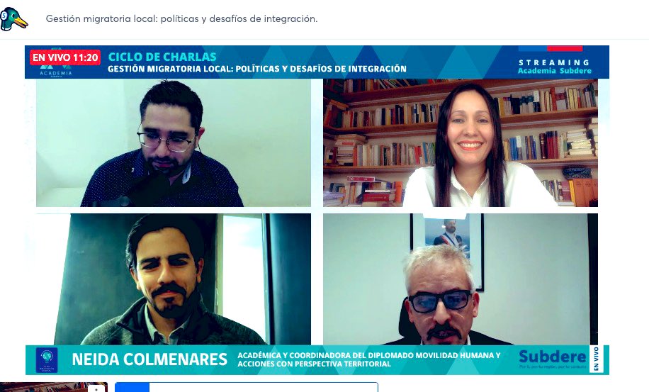 Neidajcm's tweet photo. Iniciamos la 4ta versión del diplomado en #Migraciones de la @laSubdere y @gobierno_uchile 👥Participamos expert@s de  varias univ. y 1️⃣5️⃣0️⃣ funcionari@as de todo 🇨🇱. Estoy contenta de volver a integrar este valioso espacio de aprendizaje e intercambio de experiencias locales🫶 https://t.co/udPumAzVL5