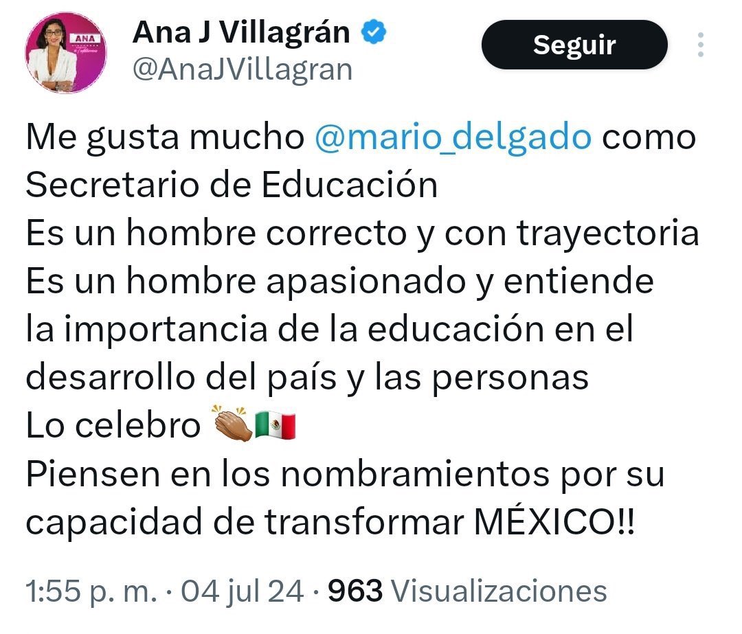 Oye Ana (me tiene block) 
¿Sí le dijiste a Mario Delgado que te da asco o ya no te dio “tiempo”?