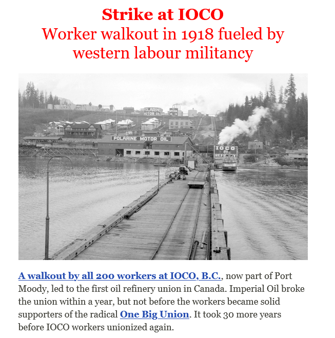 Strike at IOCO, a union for woodworkers, labour history lives in downtown Vancouver. The July 2024 Newsletter is out! #bclab #canlab #bchist▶️mailchi.mp/labourheritage…◀️