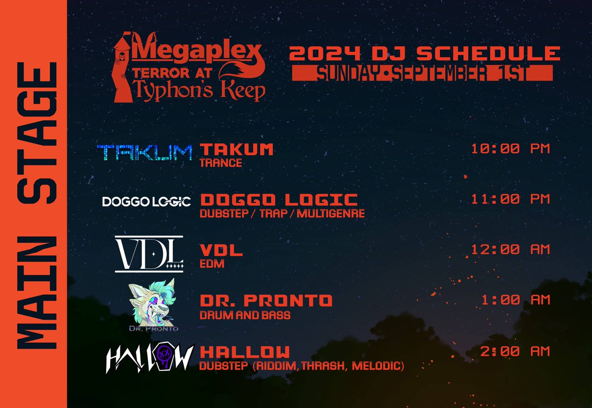 MegaplexCon's tweet photo. Your Megaplex 2024 DJs! A thread 🧵 https://t.co/1KN2jkjDdt