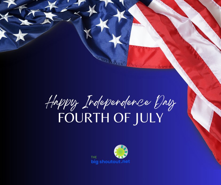 thebigshouout's tweet image. 🎆 Happy 4th of July from The Big Shoutout!

 🇺🇸 Celebrate freedom, fireworks, and fun with us today! 🎉 

Want to amplify your message? 

Drop us a WhatsApp message to get started! 📲 bit.ly/3ZlLRAI

#IndependenceDay #FourthOfJuly #TheBigShoutout #CelebrateFreedom