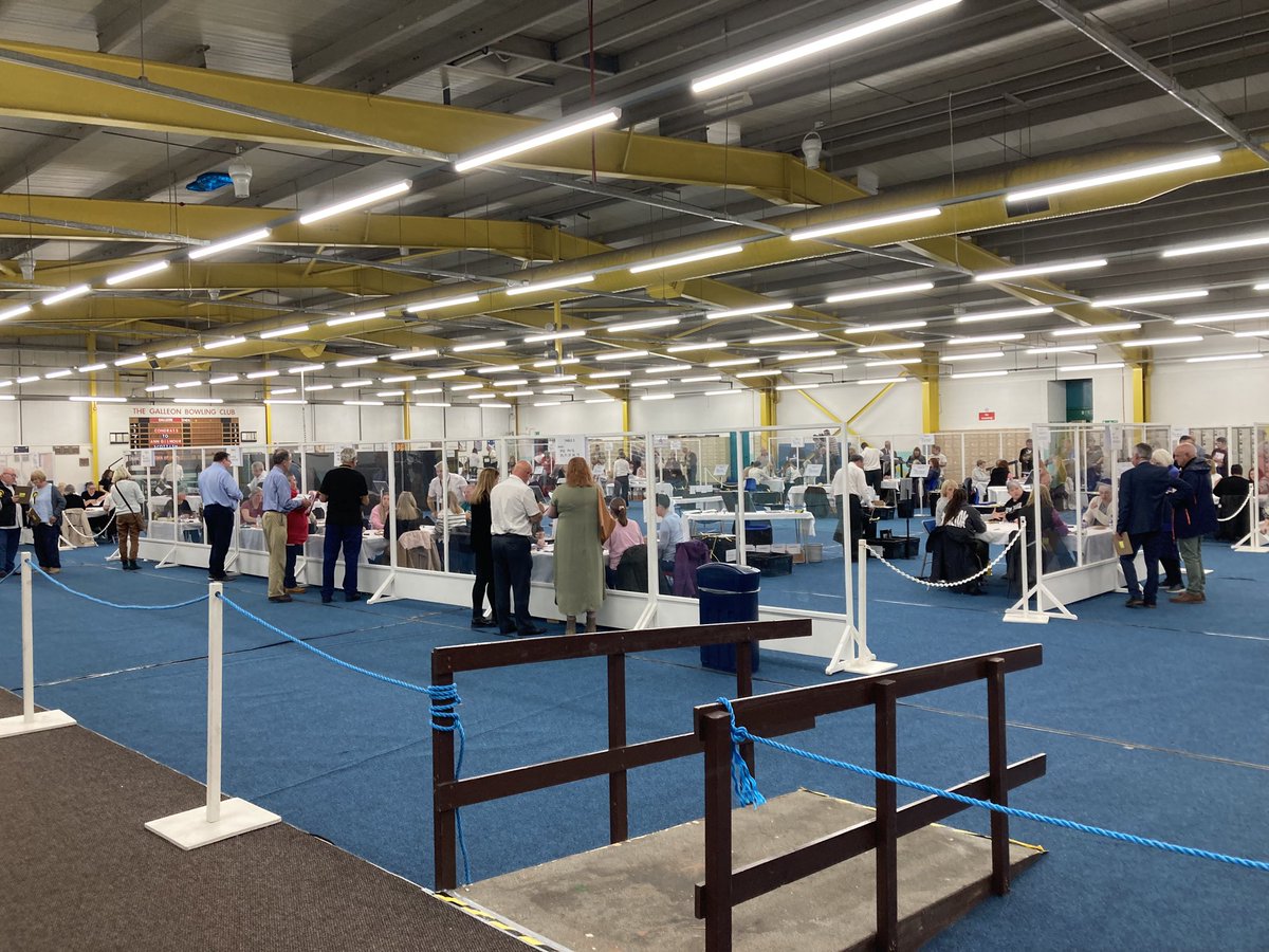 Postal vote verification is done and dusty. Onto the ballot boxes that have been delivered from around the constituency.