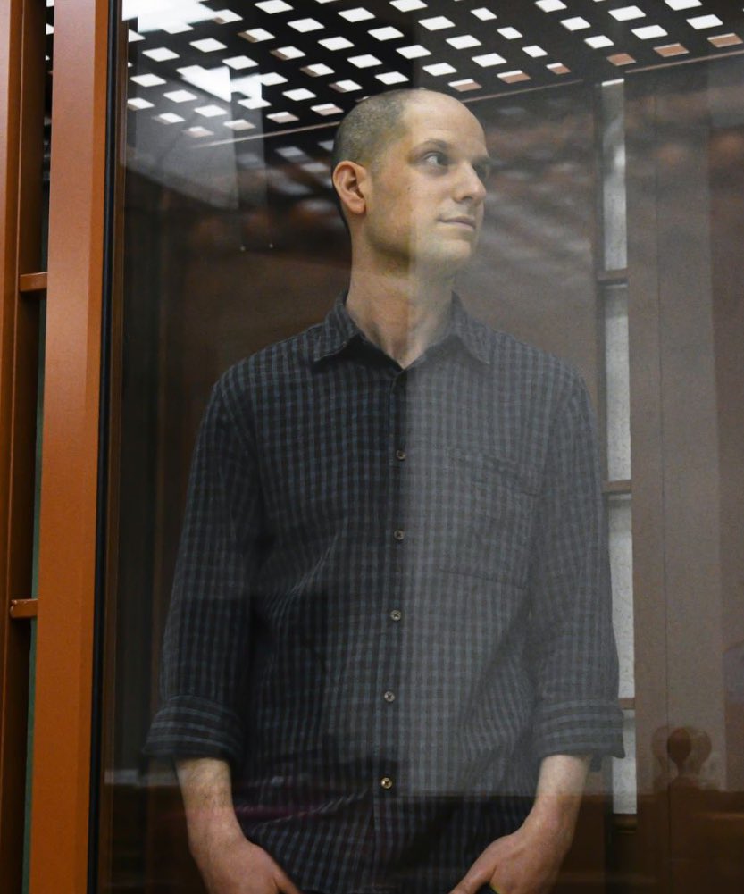 Andrew Ackerman (@amacker) on Twitter photo Last week, my <a href="/WSJ/">The Wall Street Journal</a> colleague Evan Gershkovich appeared in Russian court for the start of his sham trial, his head shaved on order of prison authorities. Today I buzzed mine in solidarity. Evan is a journalist and journalism is not a crime. #IStandWithEvan Last week, my <a href="/WSJ/">The Wall Street Journal</a> colleague Evan Gershkovich appeared in Russian court for the start of his sham trial, his head shaved on order of prison authorities. Today I buzzed mine in solidarity. Evan is a journalist and journalism is not a crime. #IStandWithEvan