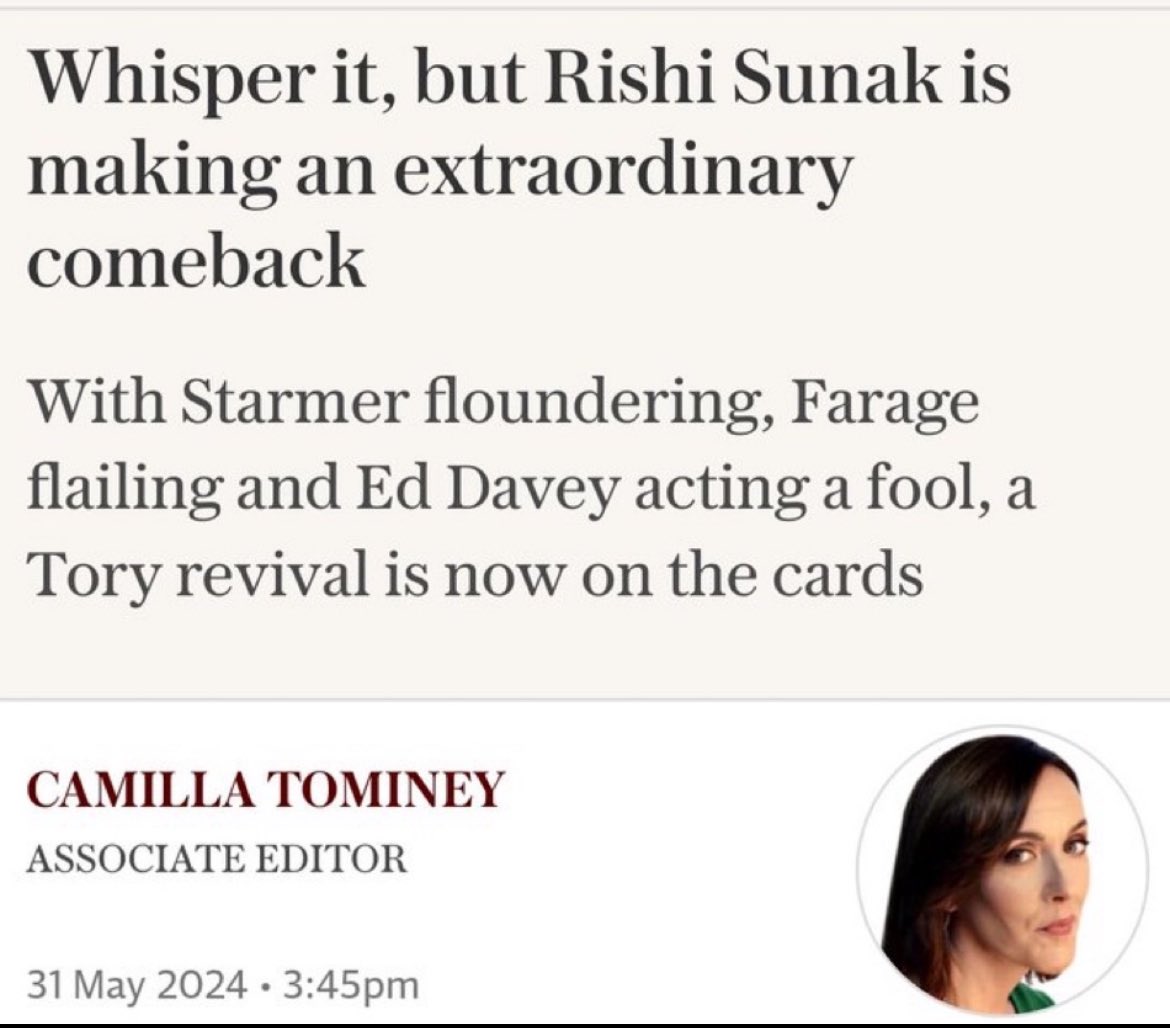 amateuradam's tweet photo. *whispers* Rishi Sunak is making an extraordinary comeback. https://t.co/2VZ3JCszAF