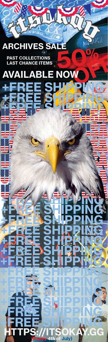 ITSOKAYGG's tweet photo. FREEDOM, BALD EAGLES, AMERICA!!!! Happy 4th of July. Thought we'd share this gem today we sent out to all our Email subscribers LOL. Enjoy 

#ITSOKAYBRAND #4THOFJULY https://t.co/NQr74uKi2O