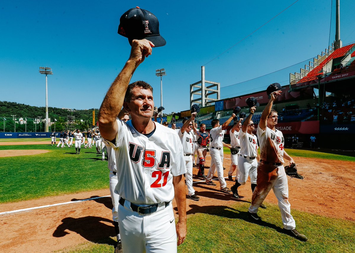 🇺🇸🇺🇸🇺🇸

In 2017 the #Hawkeyes represented the United States in Taipei, Taiwan, at the 2017 World University Games earning a silver medal. The team became the first American squad to medal in Universiade history.

<a href="/mcdonald_cole/">Cole McDonald</a> threw a no-hitter against the Czech Republic.