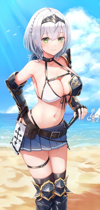 暑いので涼しい絵をどうぞ#ビキニの日 