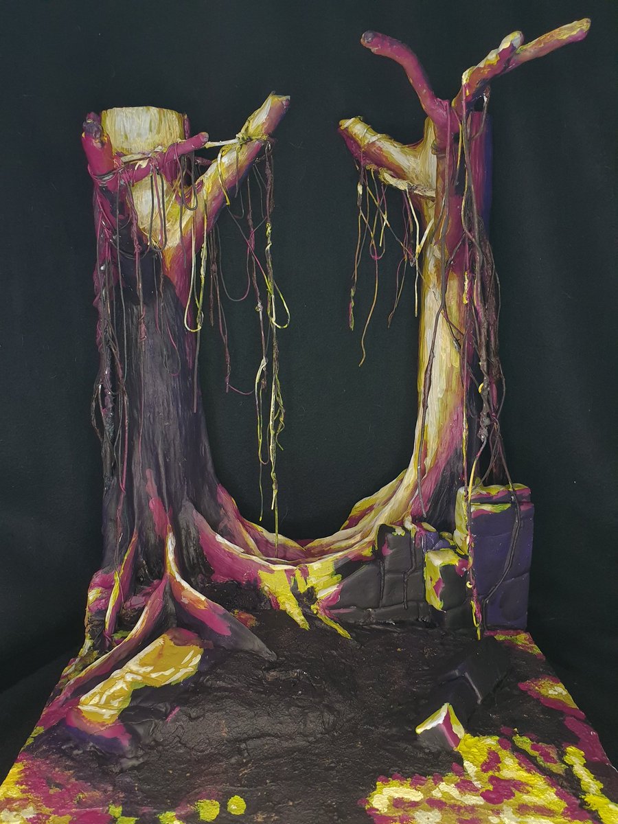 sumpworks's tweet photo. This week I have been mostly building and painting weird coloured trees. 

#paintingwarhammer https://t.co/6othjFxugz