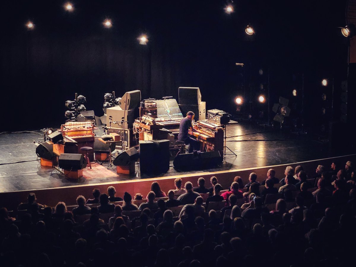 A standing ovation tonight for Nils Frahm after his superb show at the Glasshouse in Gateshead. A pleasure to finally see this genius play live.