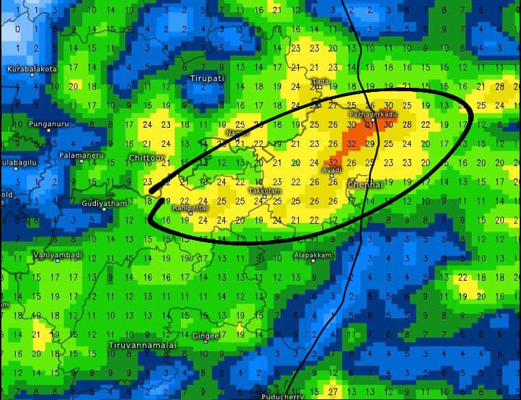 sanjayweather_c's tweet photo. Today #Weather_Forecast 5.7.24
Heavy to very heavy rain is expected in #Chennai and #Tiruvallur, #Ranipet districts today during midnight hours, #Pazhaverkadu to #Avadi 🔴 At the same time north Chennai Including Heavy rain possibly :) https://t.co/fj72xOvpd1