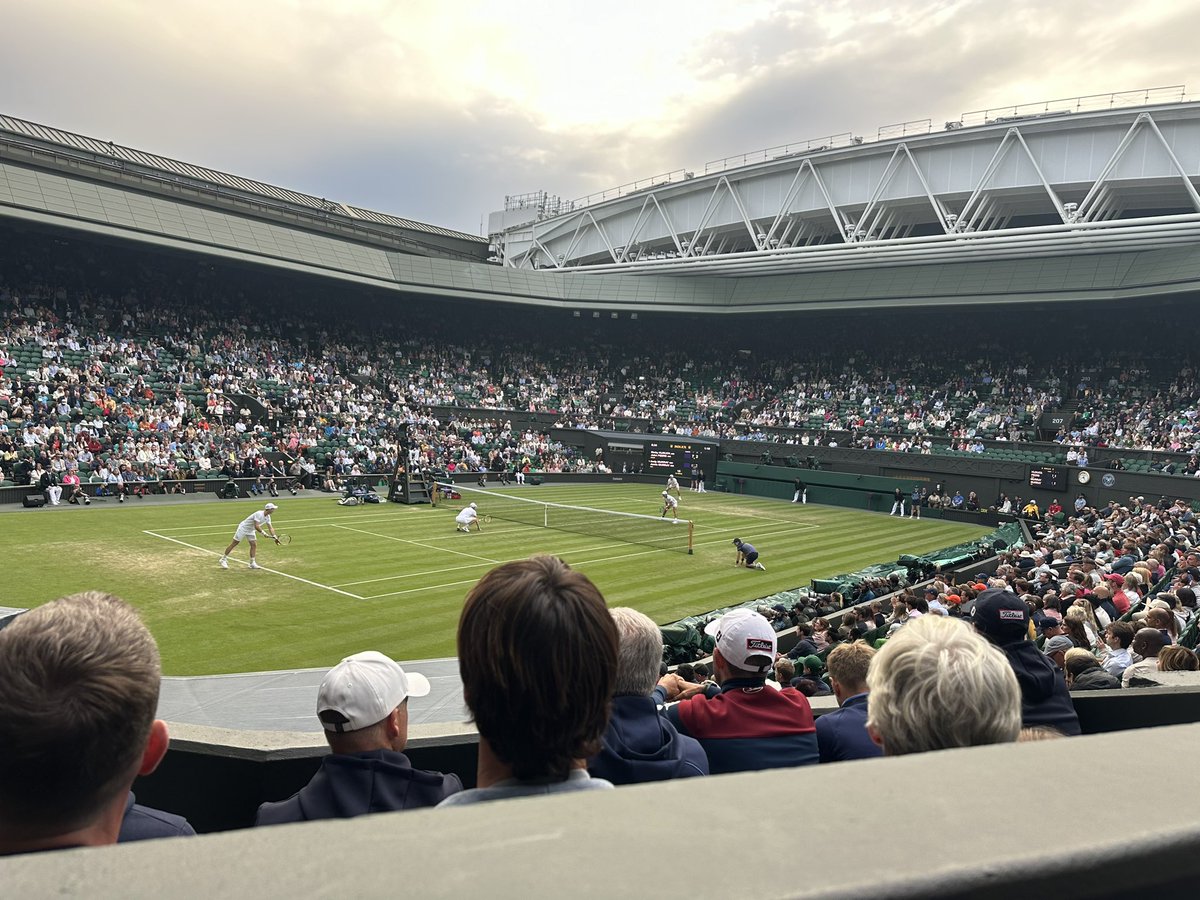 A very special evening at #Wimbledon  watching Andy and Jamie Murray. Now #GeneralElection2024. Quite a night.