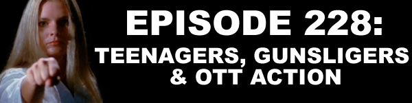 Episode 228 of <a href="/gbwpodcast/">GBW Podcast</a> is LIVE!!

We cover 16 films including Kevin Costner's first HORIZON entry, teens in 1981 NYC, female butt-kicking, 2024's SNACK SHACK and so much more!

Listen @ tinyurl.com/37h9fczs

#podcast #movies #reviews #listen #bmovies