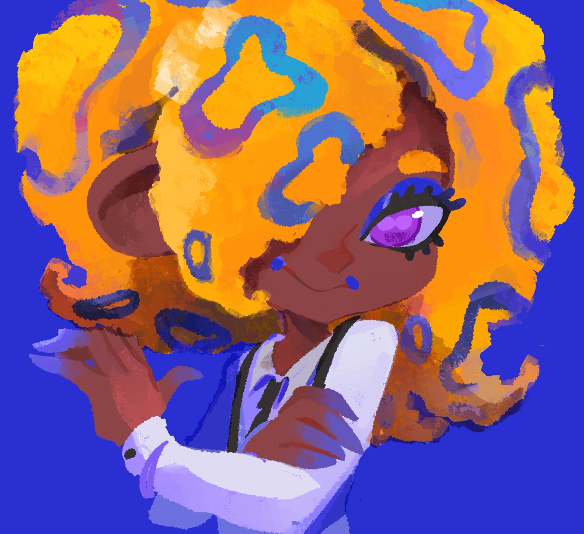Dokuso_Ld's tweet photo. Hyo Blue💙 #Splatoon #Splatbands https://t.co/RTb0g5RH4K