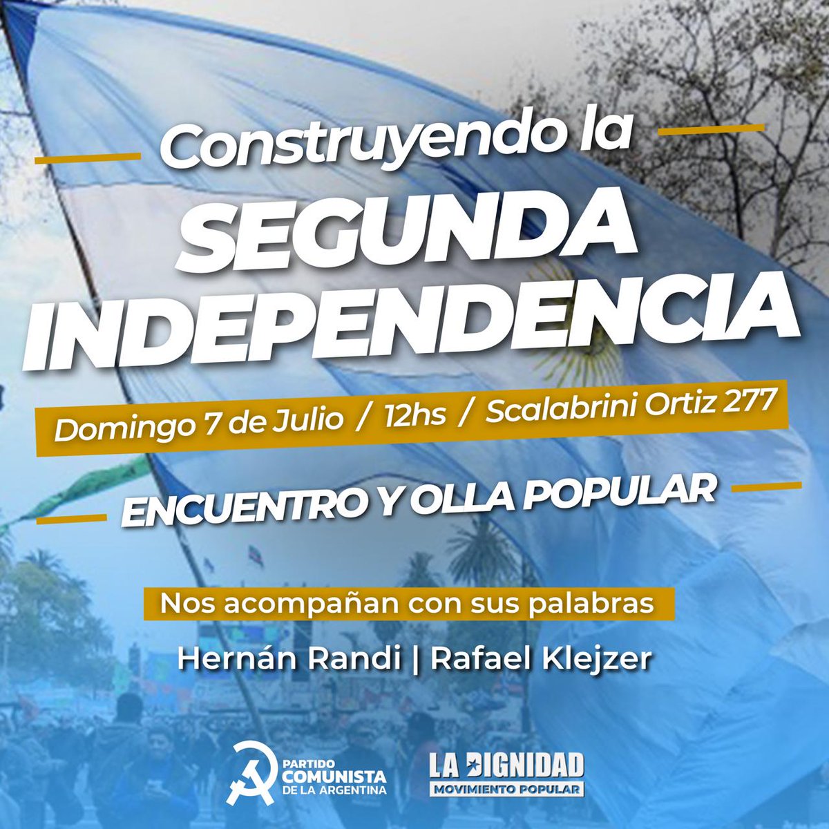 Los esperamos el próximo domingo ✊🇦🇷