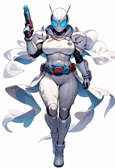 まだまだ女性ライダーもどきを生成してたら強そうなの出た……これは最終話間近のフォーム……! 