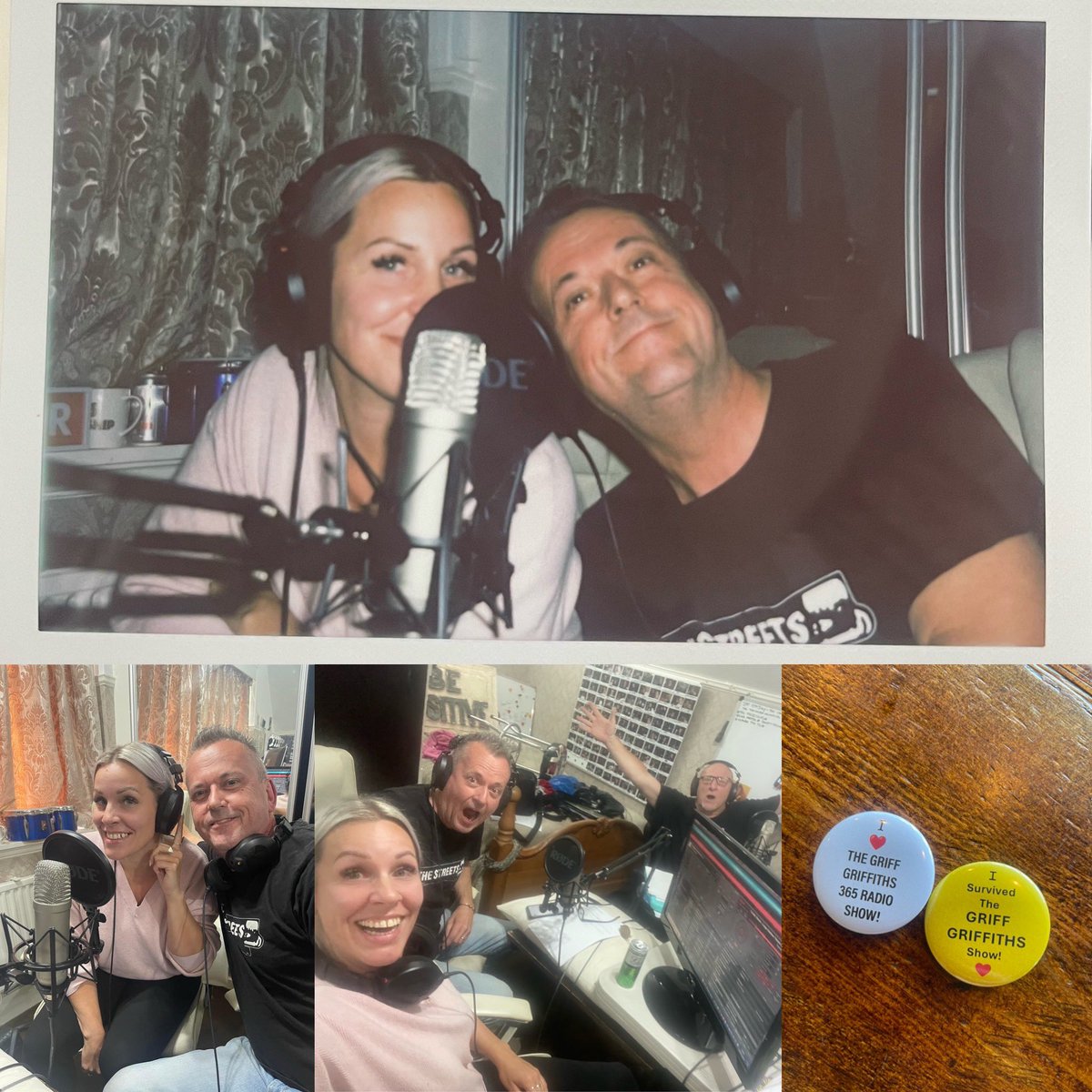Guesting on the Griff Griffiths show  - chatting about AKA, discussing other music… plus plenty of laughs thrown in for good measure! If you appreciate high energy &amp; positive vibes definitely recommend you tune into The Griff Griffiths show on 365radio.co 🎶 📻