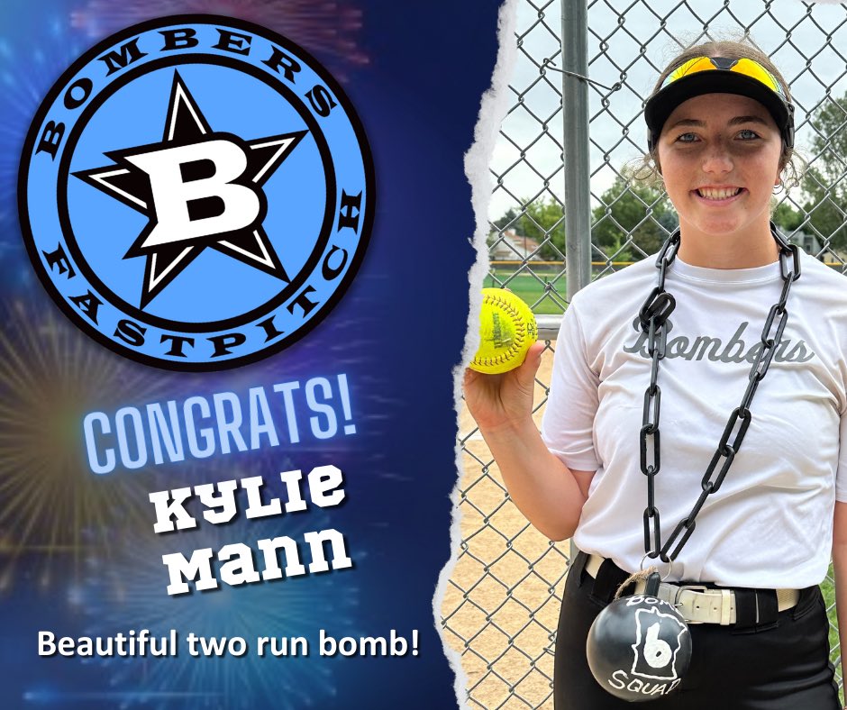 Minnesota Bombers 16U National (@mnbombers2007) on Twitter photo A well hit home run for two RBIs from <a href="/kyliemann1121/">Kylie Mann</a> ! <a href="/MnBombers/">Minnesota Bombers</a> <a href="/bombers_fp/">Bombers Fastpitch</a> <a href="/BoulderIDT/">Boulder IDT</a> A well hit home run for two RBIs from <a href="/kyliemann1121/">Kylie Mann</a> ! <a href="/MnBombers/">Minnesota Bombers</a> <a href="/bombers_fp/">Bombers Fastpitch</a> <a href="/BoulderIDT/">Boulder IDT</a>