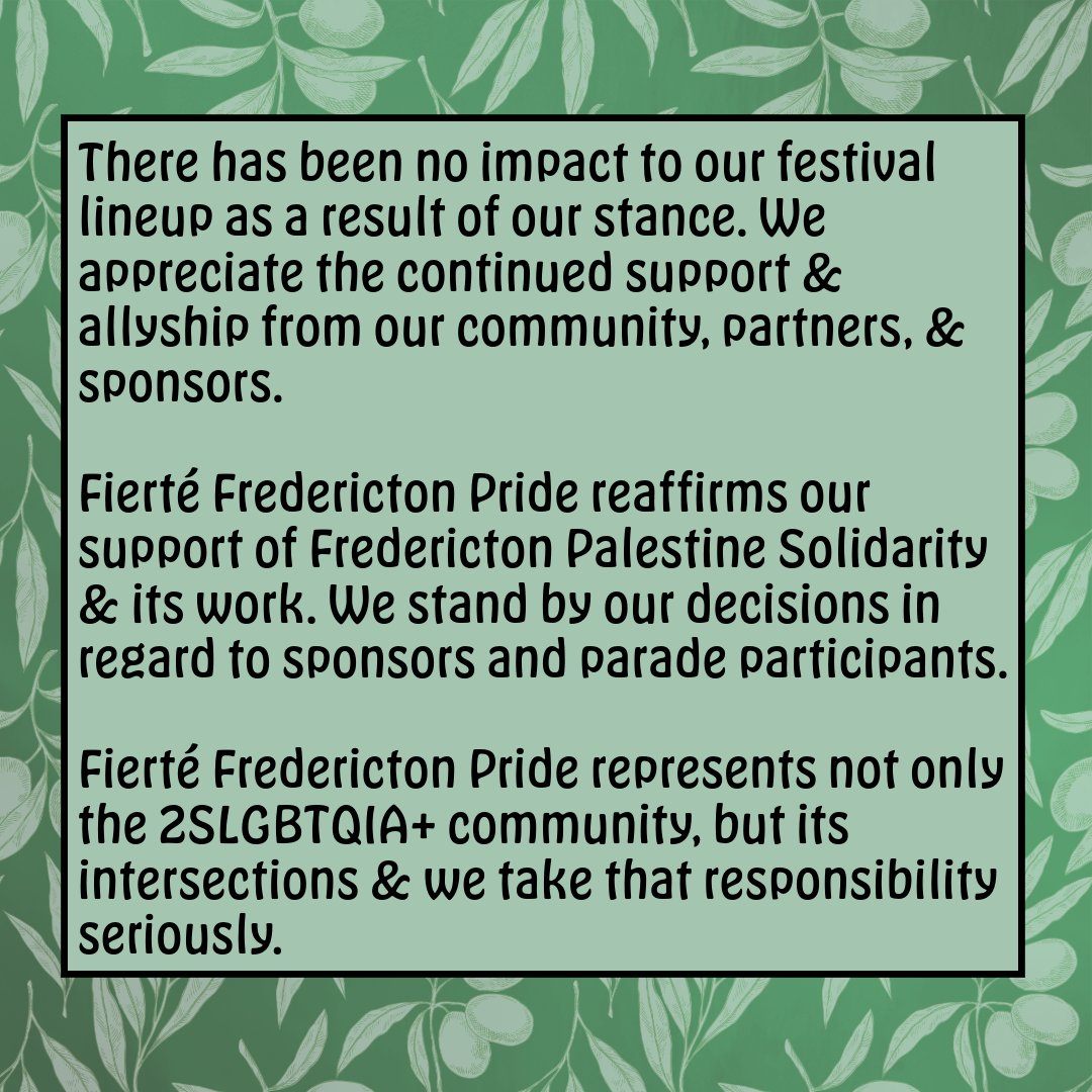 Fredericton Pride tweet media